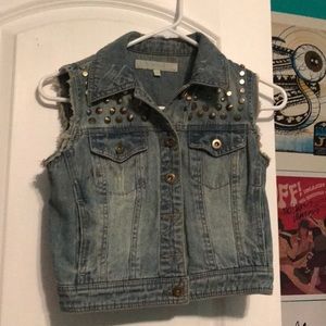 Blue jean vest